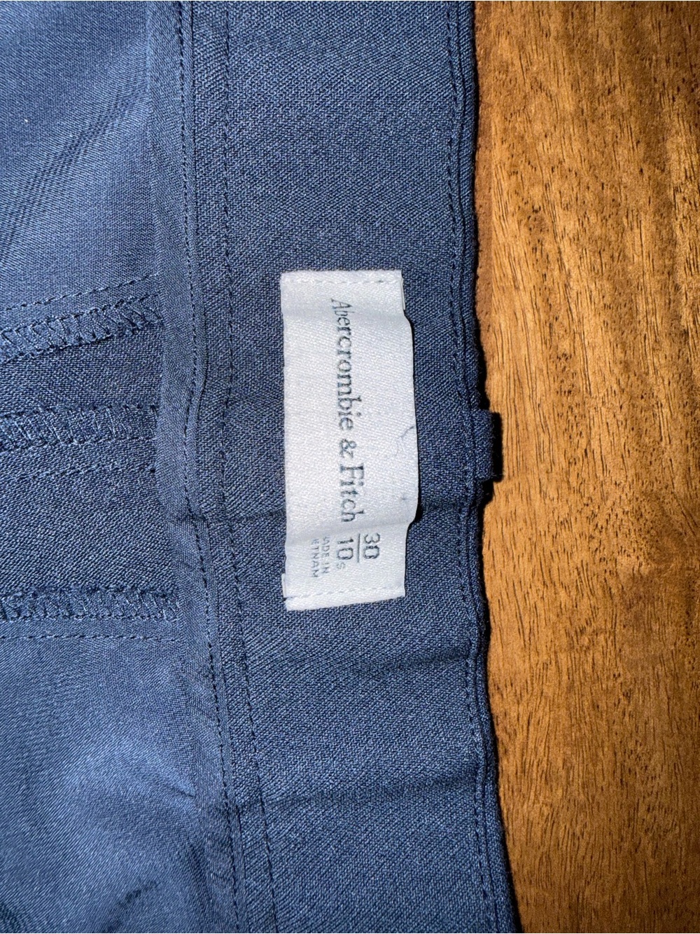 Abercrombie & Fitch NAVY Tailored Wide-Leg Pants - Picture 3 of 4